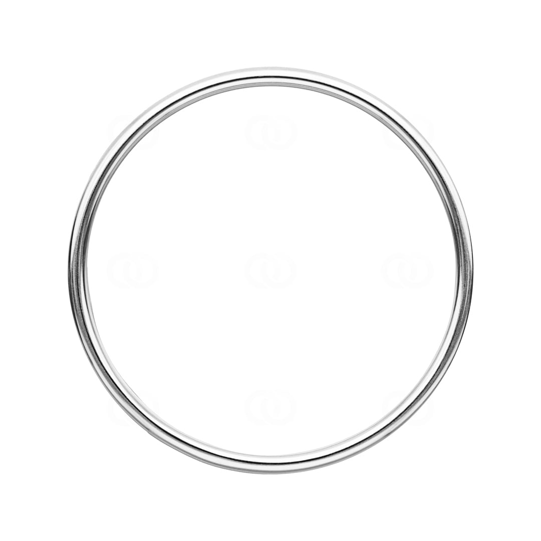 Armreif rund 925 Silber rhodiniert 3.5mm