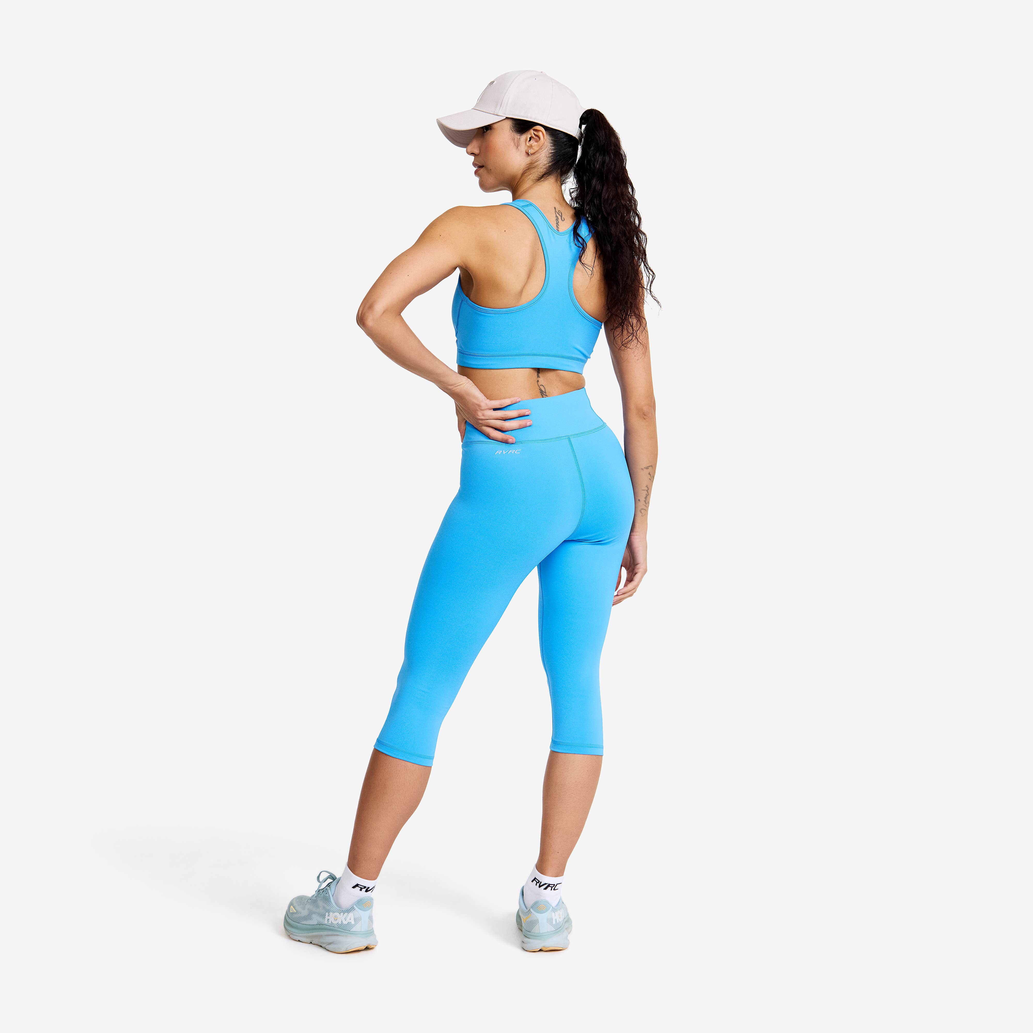 Flow High-waisted Capri Leggings Dame Azure Blue