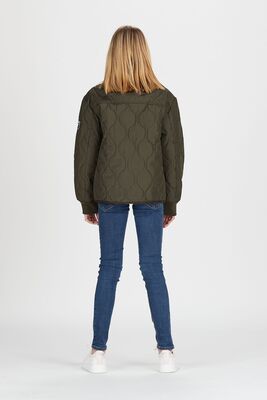 Svea Vattert Jakke, Army Green