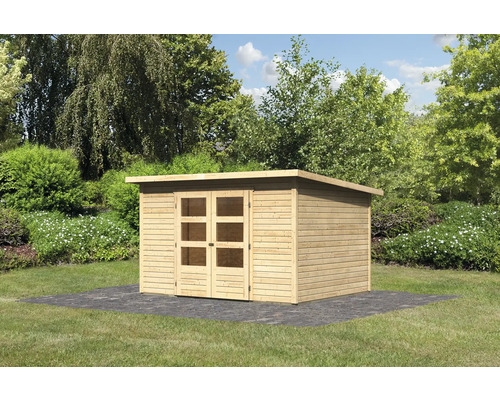 Karibu Minna 5 tuinhuis, 330 x 282 cm, naturel