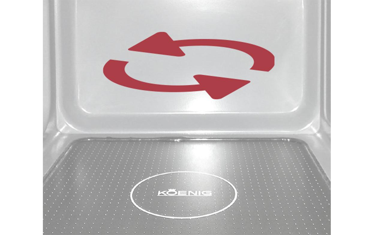 Mikrowelle Rotary Wave Silber<br>Kombigerät mit Mikrowellen- und Grillfunktion