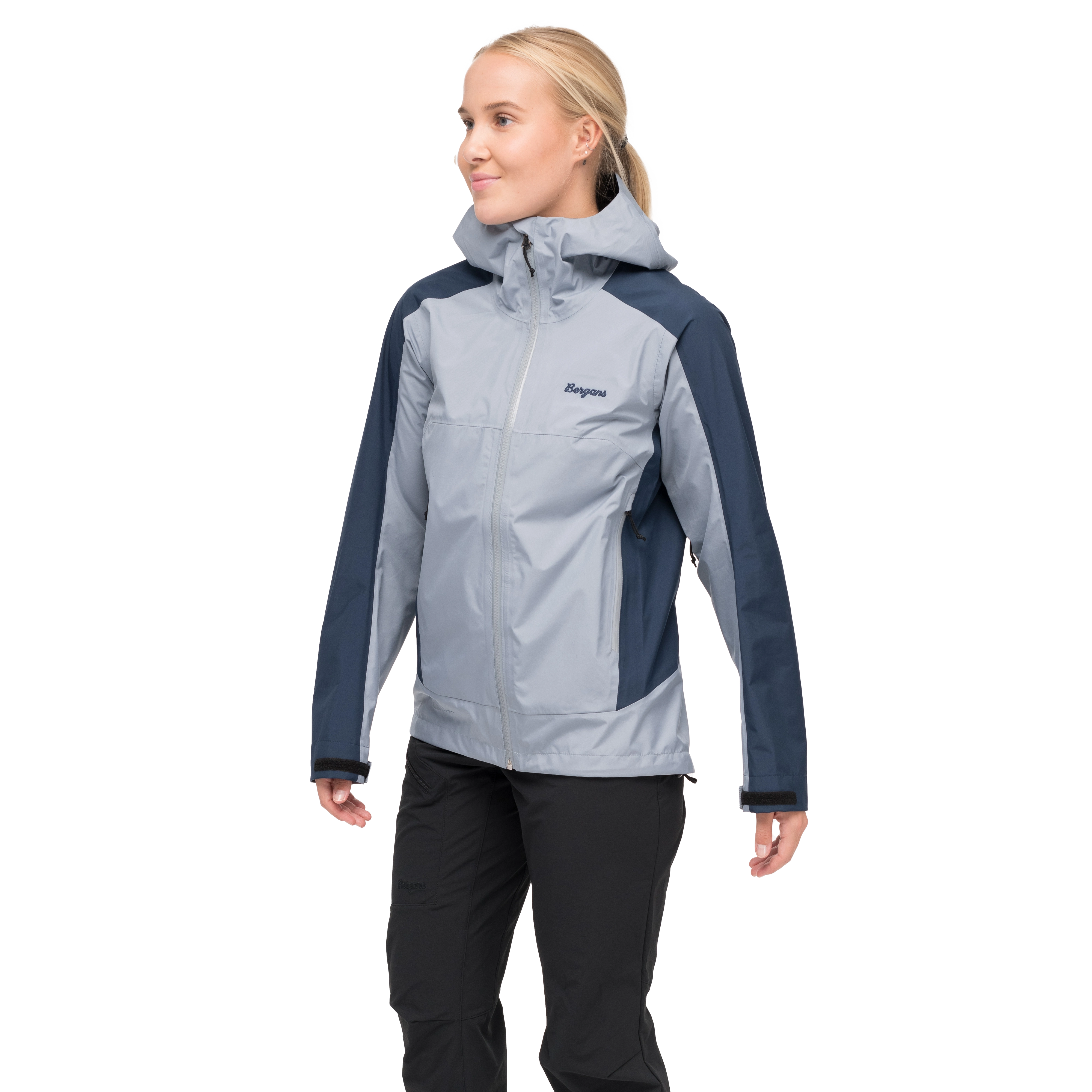 Vaagaa Light 3L Shell Jacket Women Husky Blue / Navy Blue
