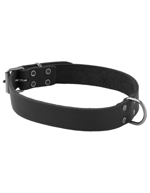 Adori Halsband Vetleder Met Print Zwart - Hondenhalsband