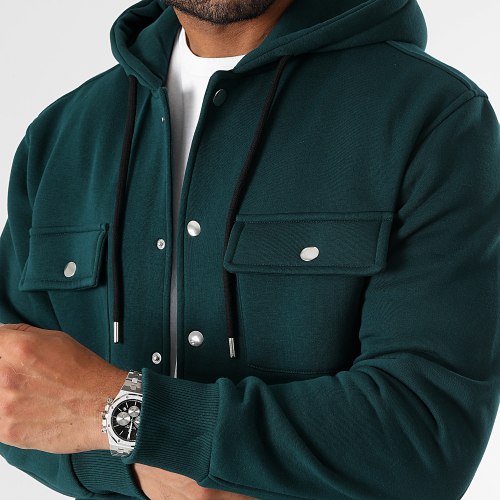 Surchemise Unie Avec Capuche 2954 Vert