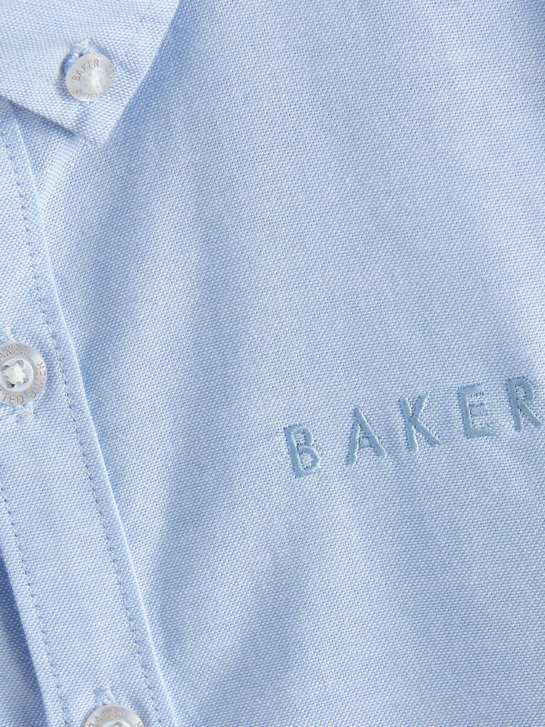 Blauw - Baker by Ted Baker Oxford overhemd