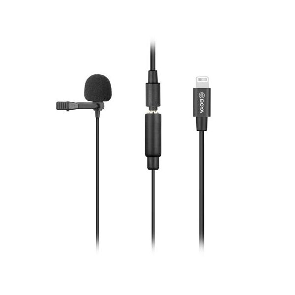 Boya BY-M2 Microfone Lapela 3.5mm TRS   Adaptador p/iOS - 14716