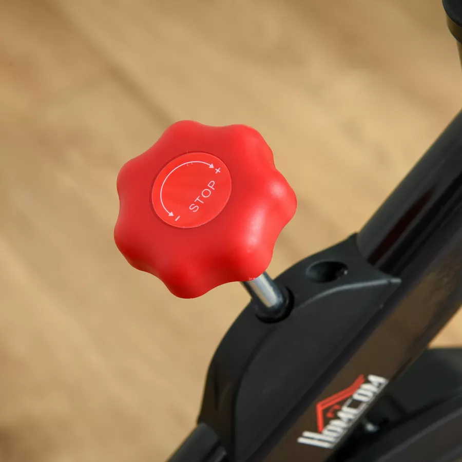 HOMCOM Fitnessfahrrad mit LCD-Monitor schwarz
