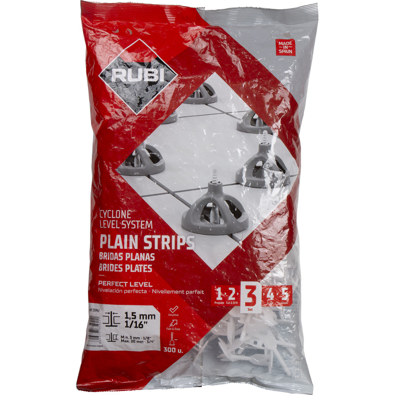 Rubi Cyclone level system 1,5 mm vlakke strip