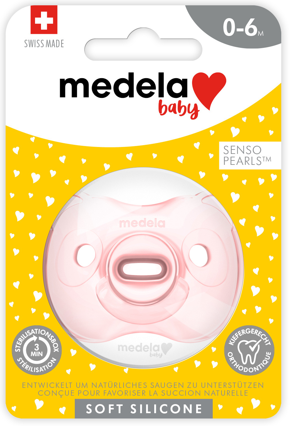 MEDELA Baby Nuggi Soft Silicone 0-6 Rosa 1 Stk