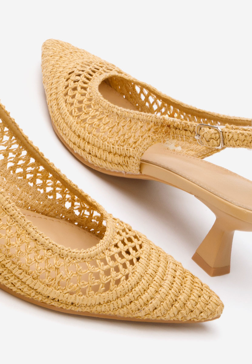 Chaussures à talon fin beige Deloise