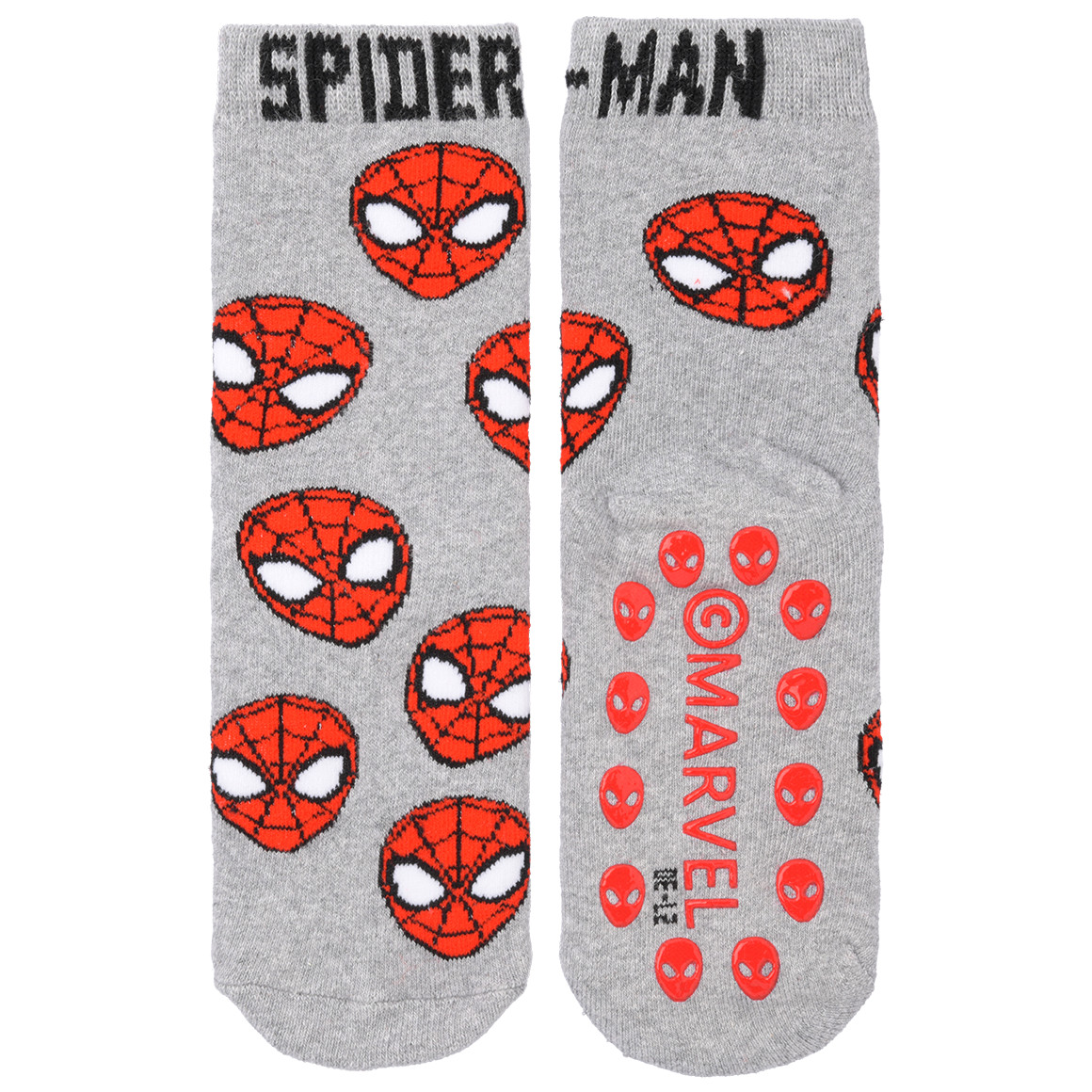 Topolino 2 Paar MARVEL Spider-Man Stoppersocken im Set dunkelblau / grau