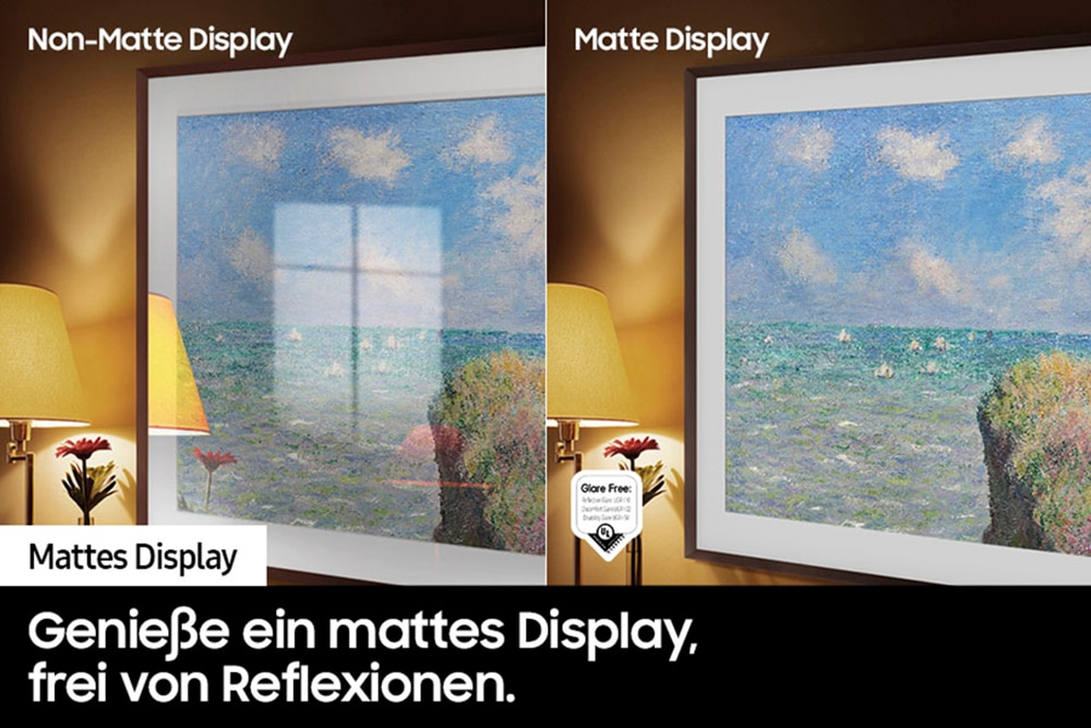 Samsung QLED-Fernseher »GQ43LS03DAU« 108 cm/43 ″ Smart-TV The Frame, Mattes Display, Art Mode, Austauschbare Rahmen, Dolby Atmos