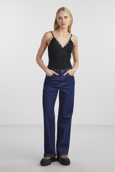 Pieces zwarte dames top