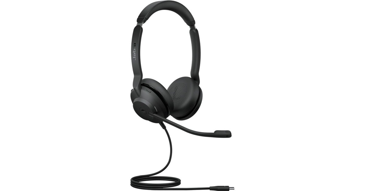 JabraJBR Evolve2 30 SE Stereo USB-C MS on-ear headset  (Zwart)