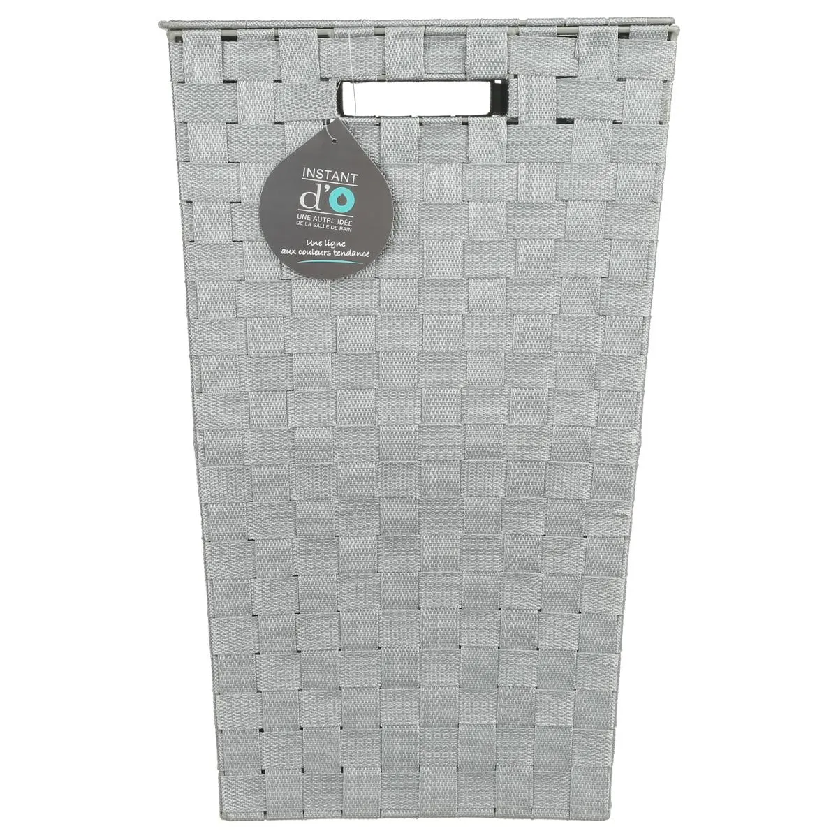 Five Simply Smart Panier à linge gris tressé