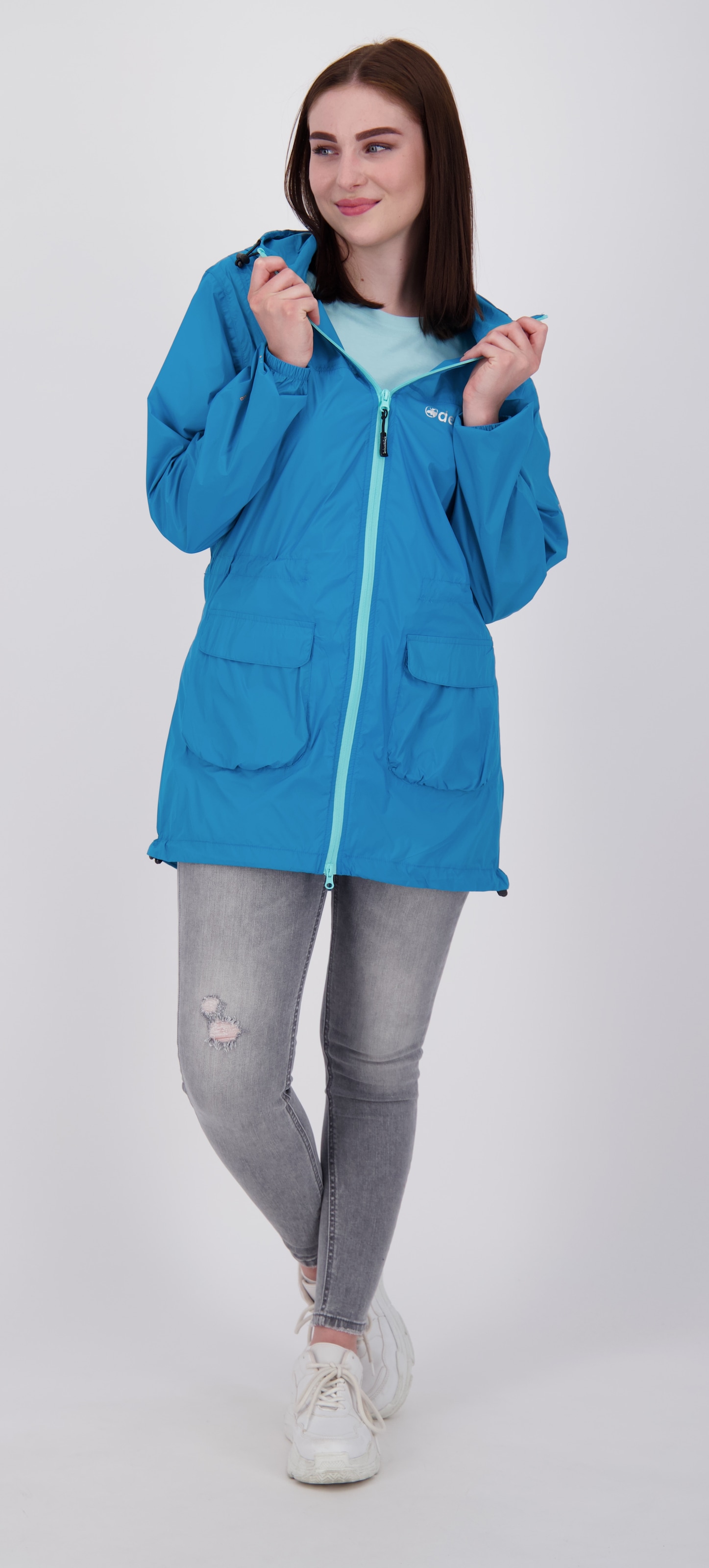 DEPROC Active Regenmantel »ROBSON LONG WOMEN«, auch in Grossen Grössen erhältlich