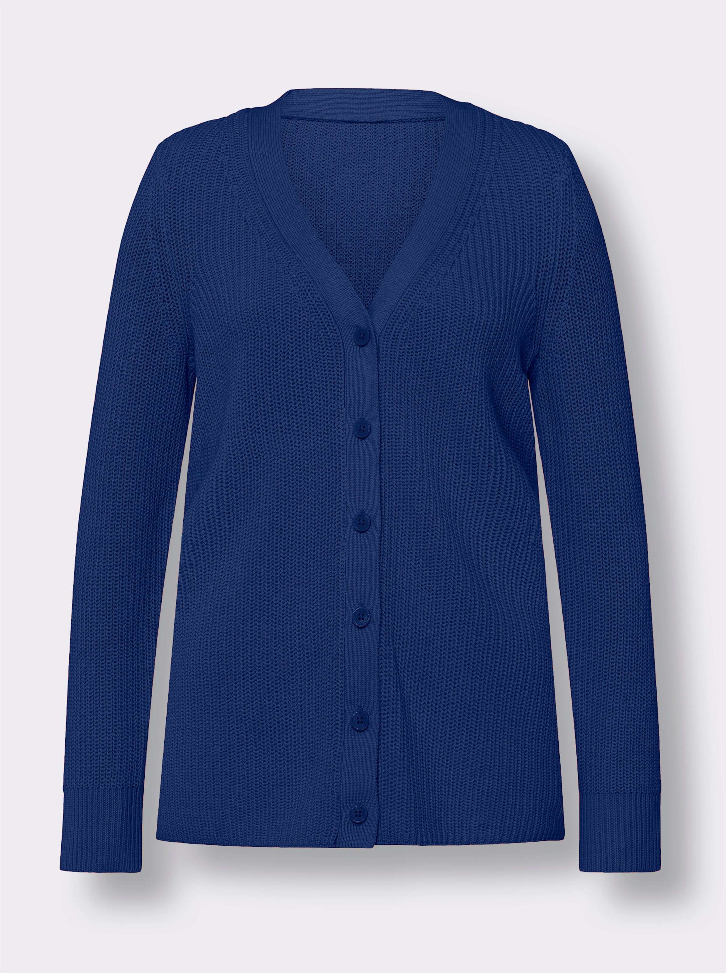 Strickjacke mit V-Ausschnitt