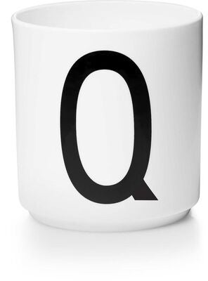 Design Letters Kopp Porselen Q, Hvit