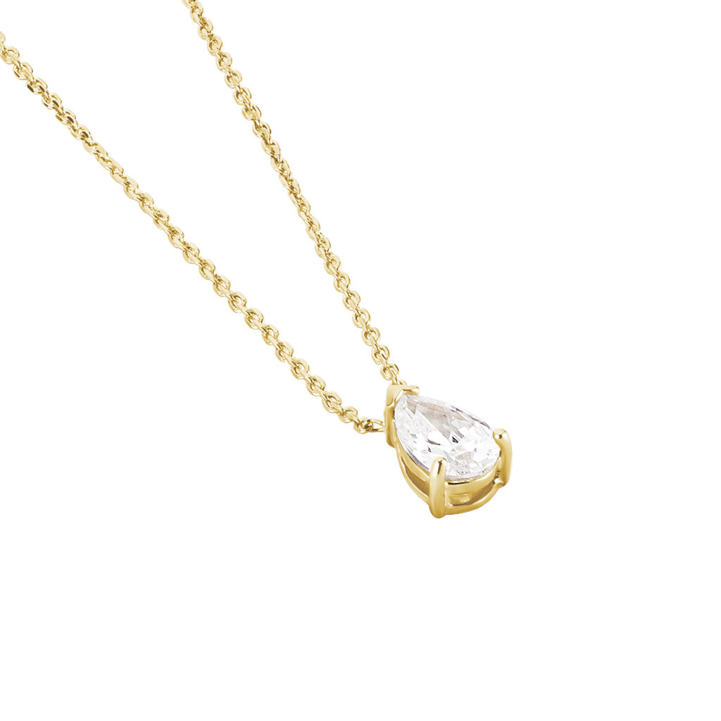 Collier Naellya Plaqué Or Jaune Oxyde De Zirconium