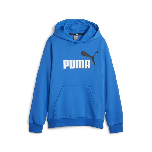 Puma - ESS  2 COL BIG LOGO HOODIE FL B - Bleu