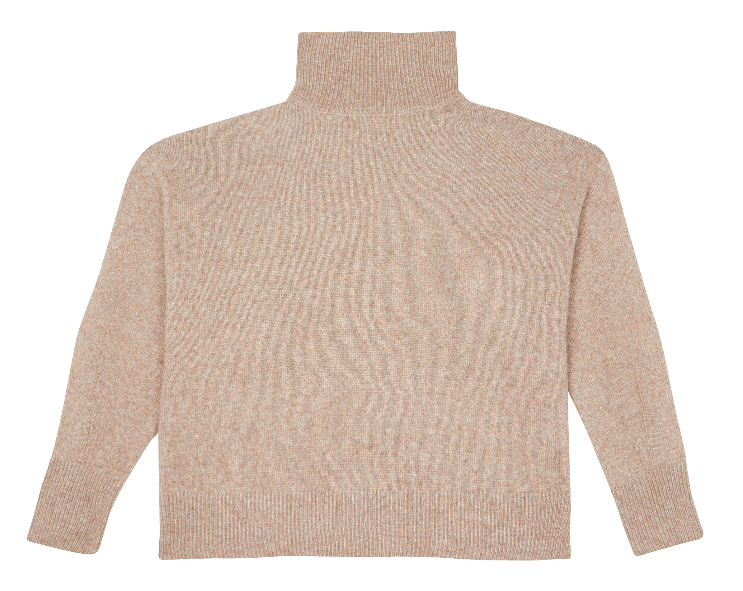 Pull oversize col montant| Beige