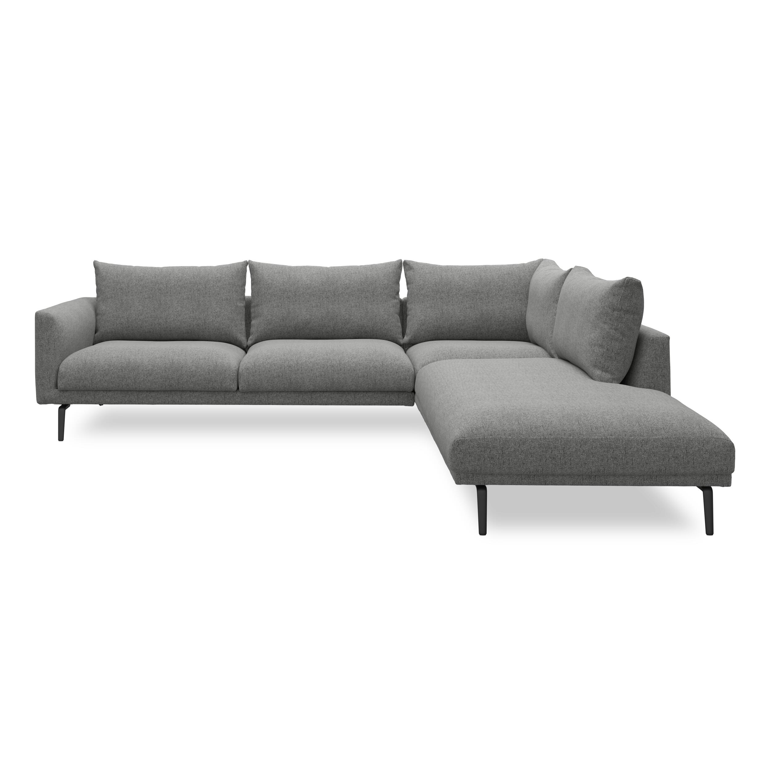 Hallsberg højrevendt sofa med pufafslutning