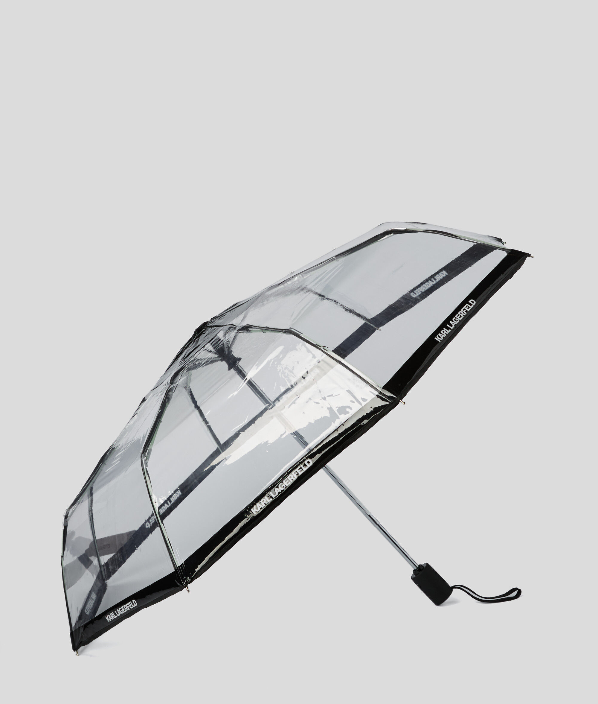 PARAPLUIE TRANSPARENT AVEC LOGO KARL