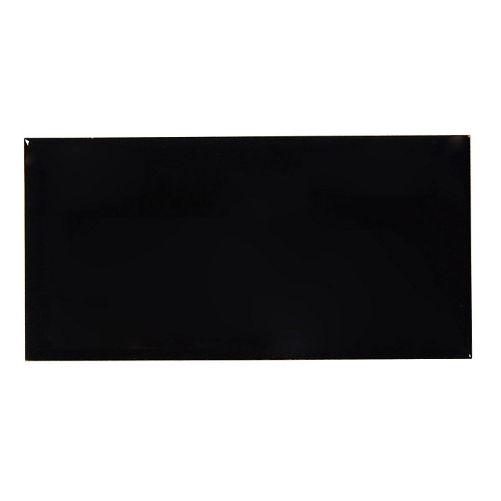 Carrelage mural noir 10x20cm Trentie