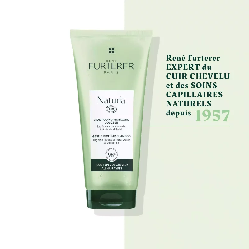 Naturia - Shampooing micellaire douceur - Shampoing ultra doux sans sulfates - 200ml