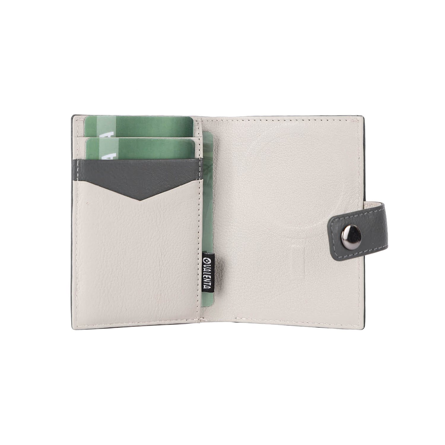 Valenta Card Wallet Leather MagSafe Luxe grey