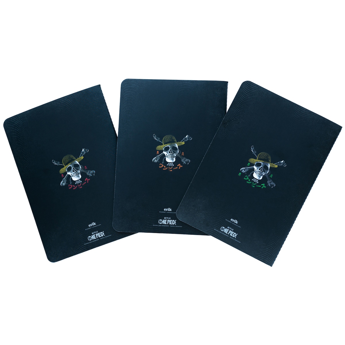 Erik Grupo One Piece notatbok (3-pakning)