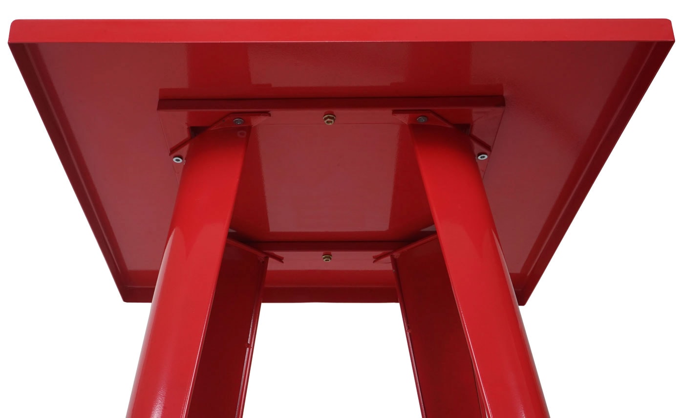 Stehtisch MCW-A73, Bistrotisch Bartisch, Metall Industriedesign 105x60x60cm ~ rot
