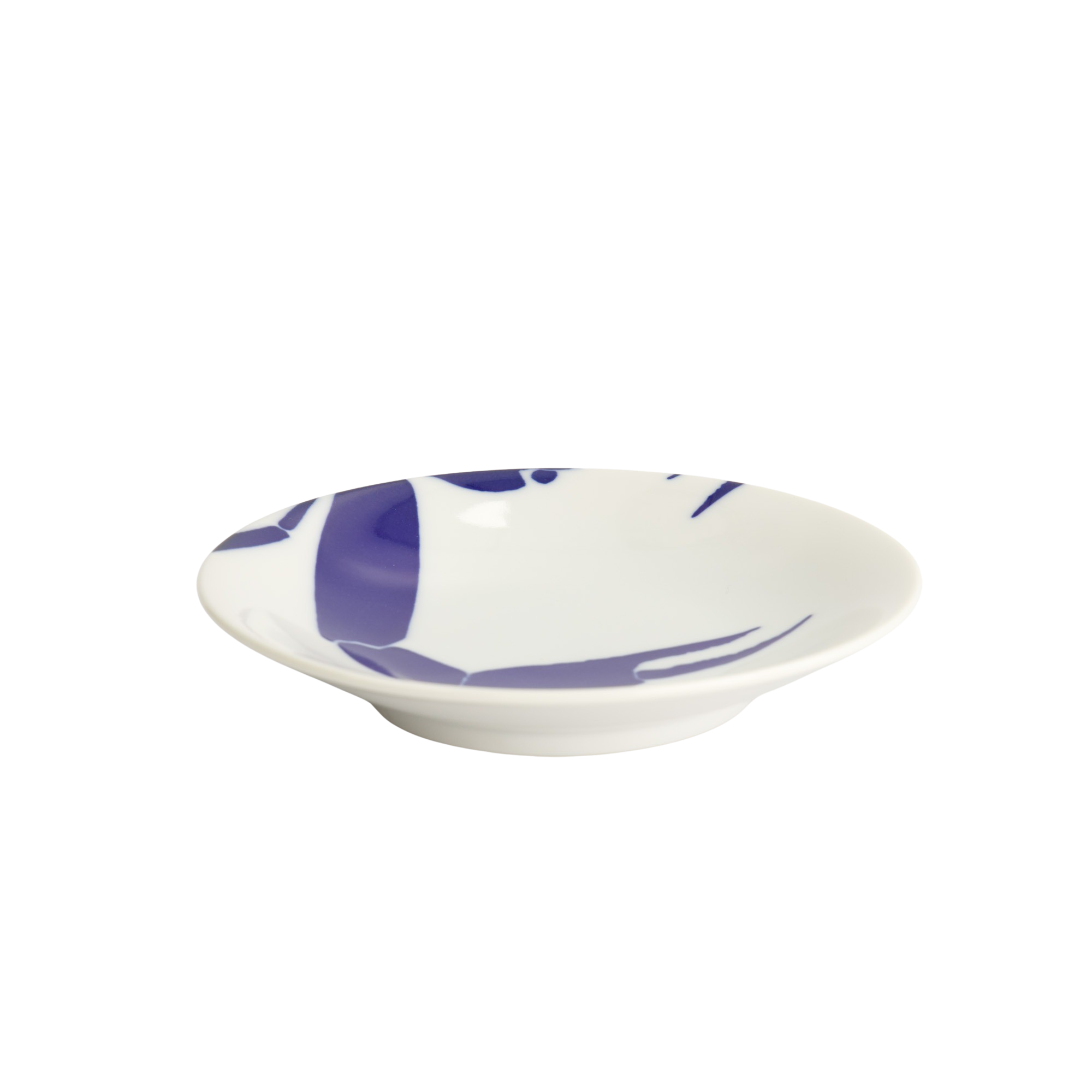 Tokyo Design Studio  Crab Kawaii tallerken, blå/hvid - Ø13,7 cm.