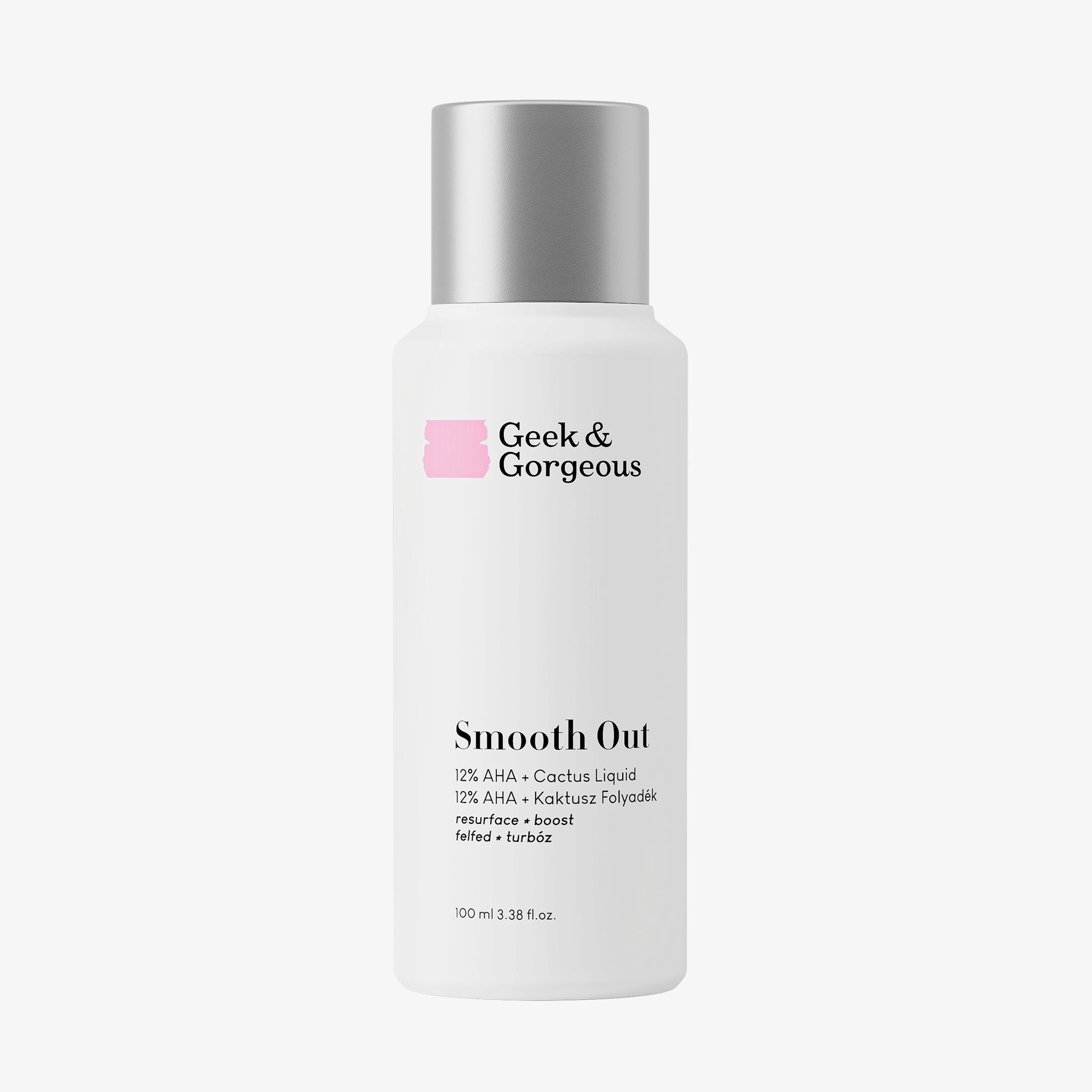 Geek & Gorgeous Smooth Out- Anti-ageing Peeling mit 12% AHA und Feigenkaktusextrakt, 100 ml
