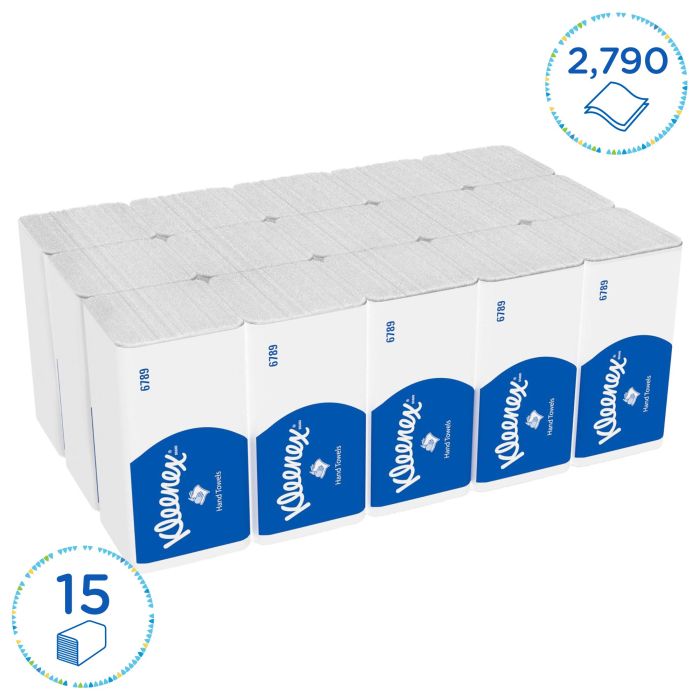 Kleenex 6789 2790st Ultra handdoeken l-vouw 2-Laags wit (6789)