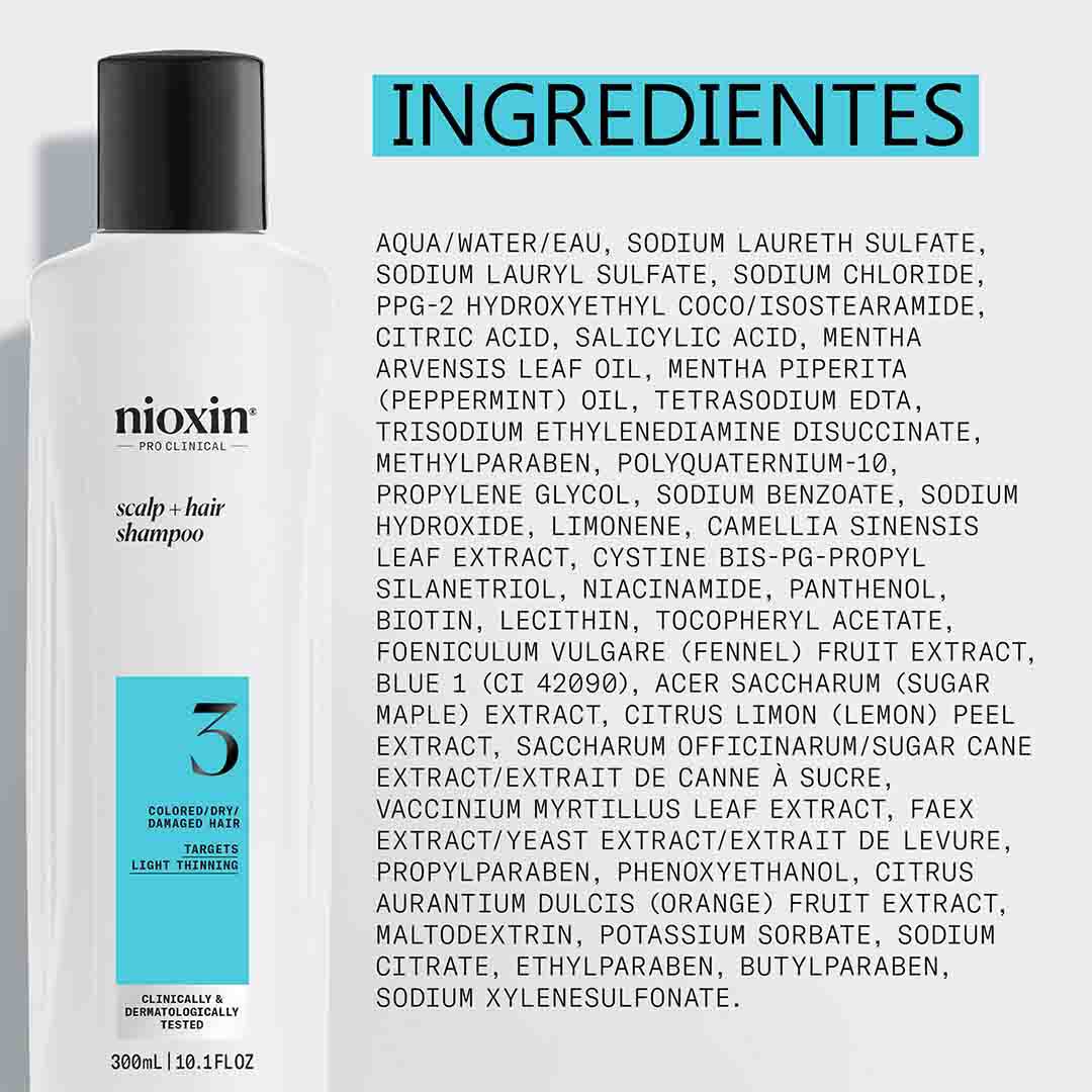 Nioxin Sistema 3 Champô - 300ml