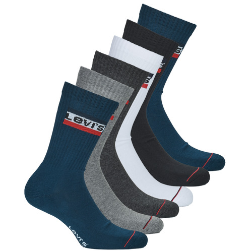 Levi's - REGULAR CUT SPORT LOGO X6 - Bleu / Blanc / Gris / Noir