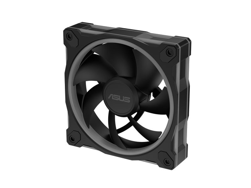 ASUS PC-Lüfter Prime MR120 Fan ARGB 3in1 Schwarz Rückseitig beleuchteter PWM-Lüfter mit umgekehrtem Luftstrom