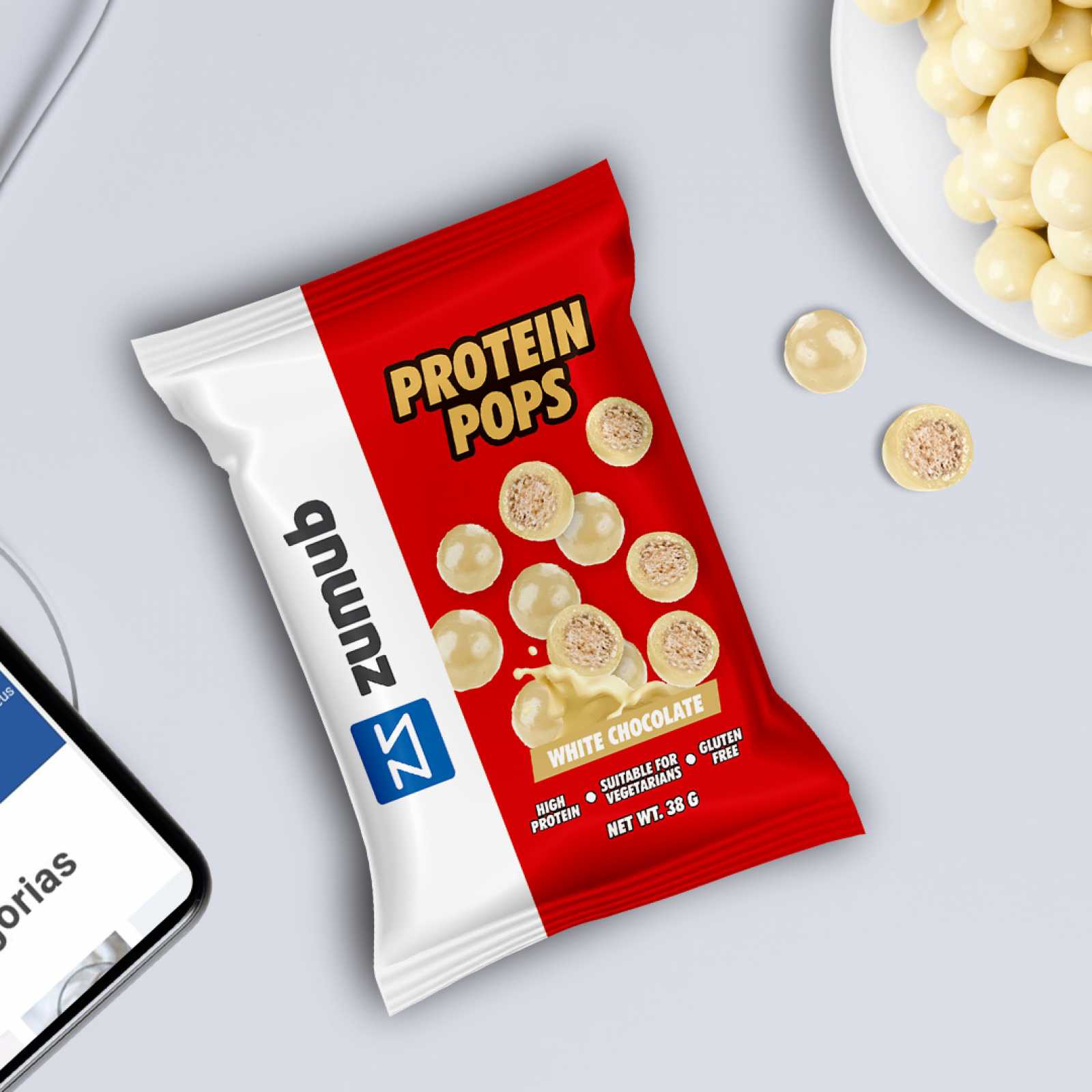 Zumb Protein Pops Chocolate ao Leite 38g