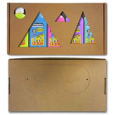 Cléopâtre NEFERTARI - Lot de 5 gels pailletés - néons - 100ml