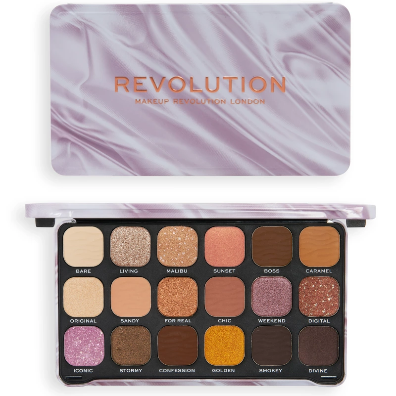 Makeup Revolution Forever Flawless Shadow Palette 19,8 gr. - Nude Silk