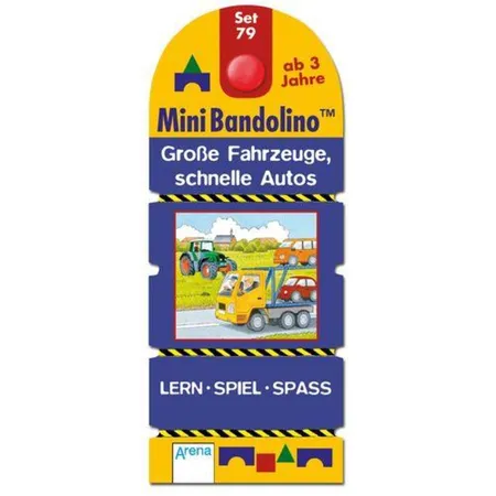 Arena Große Fahrzeuge, schnelle Autos - Mini-Bandolino Set 79