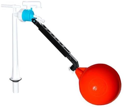 SPARES2GO - Onderste Ingangsklep - 1/2 Inch - Toilet Stortbak Vulinlaat + 6 Inch Bal Vlotter Kit