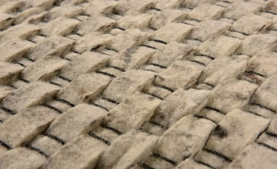 Naturteppich 70x140 cm Beige
