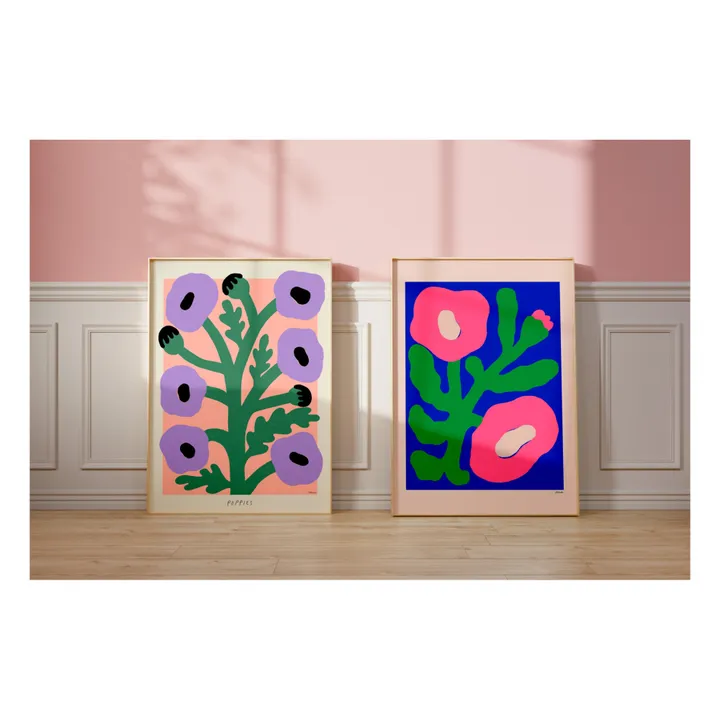 Poster and Frame Pink Poppies - The Poster Club - Sans cadre
