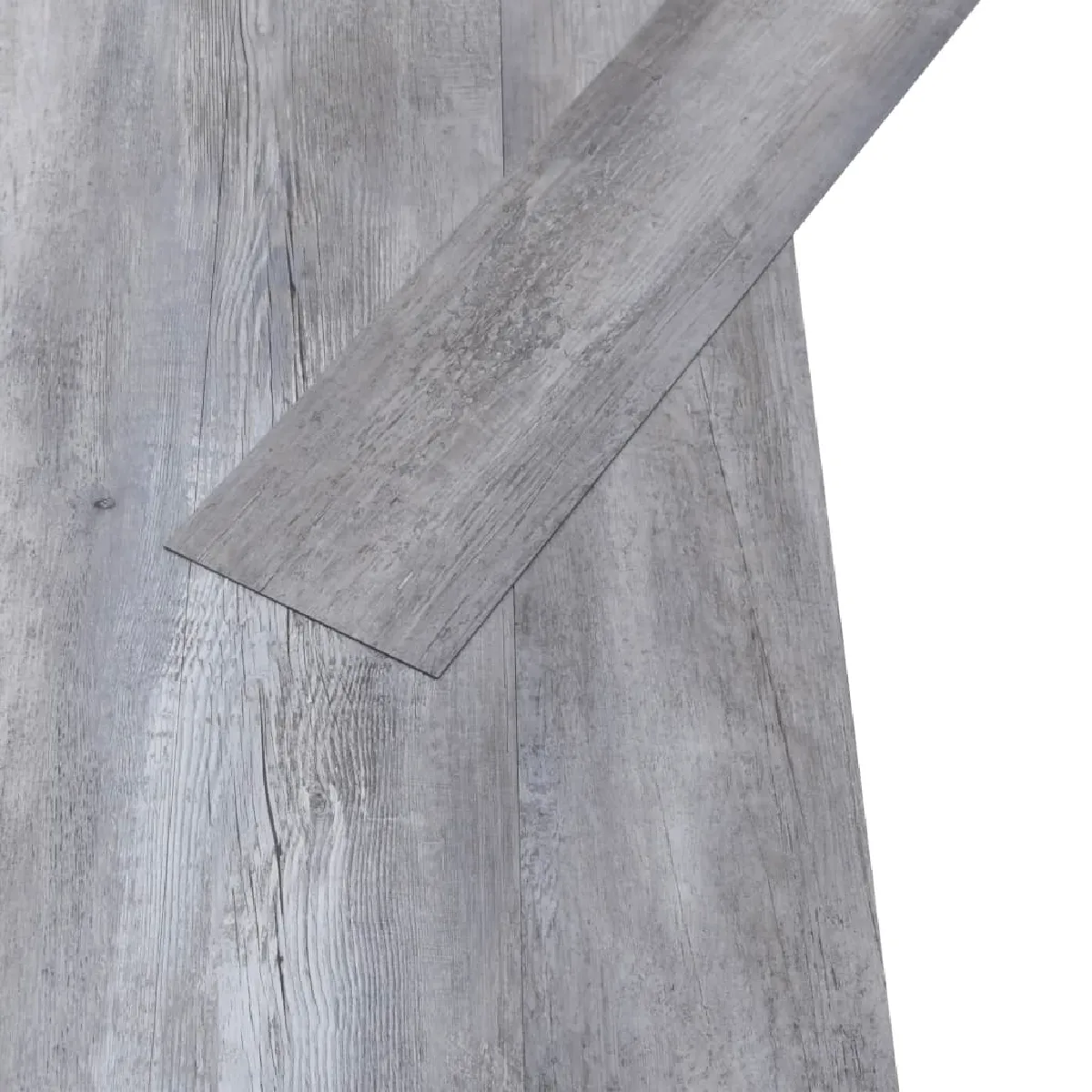 vidaXL Dalles PVC Autoadhésives 5,21m² Gris Bois Mat