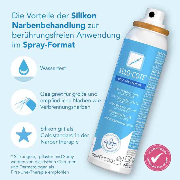 Kelo-cote Spray Silikonspray z.Behandlung v.Narben, 100 ml
