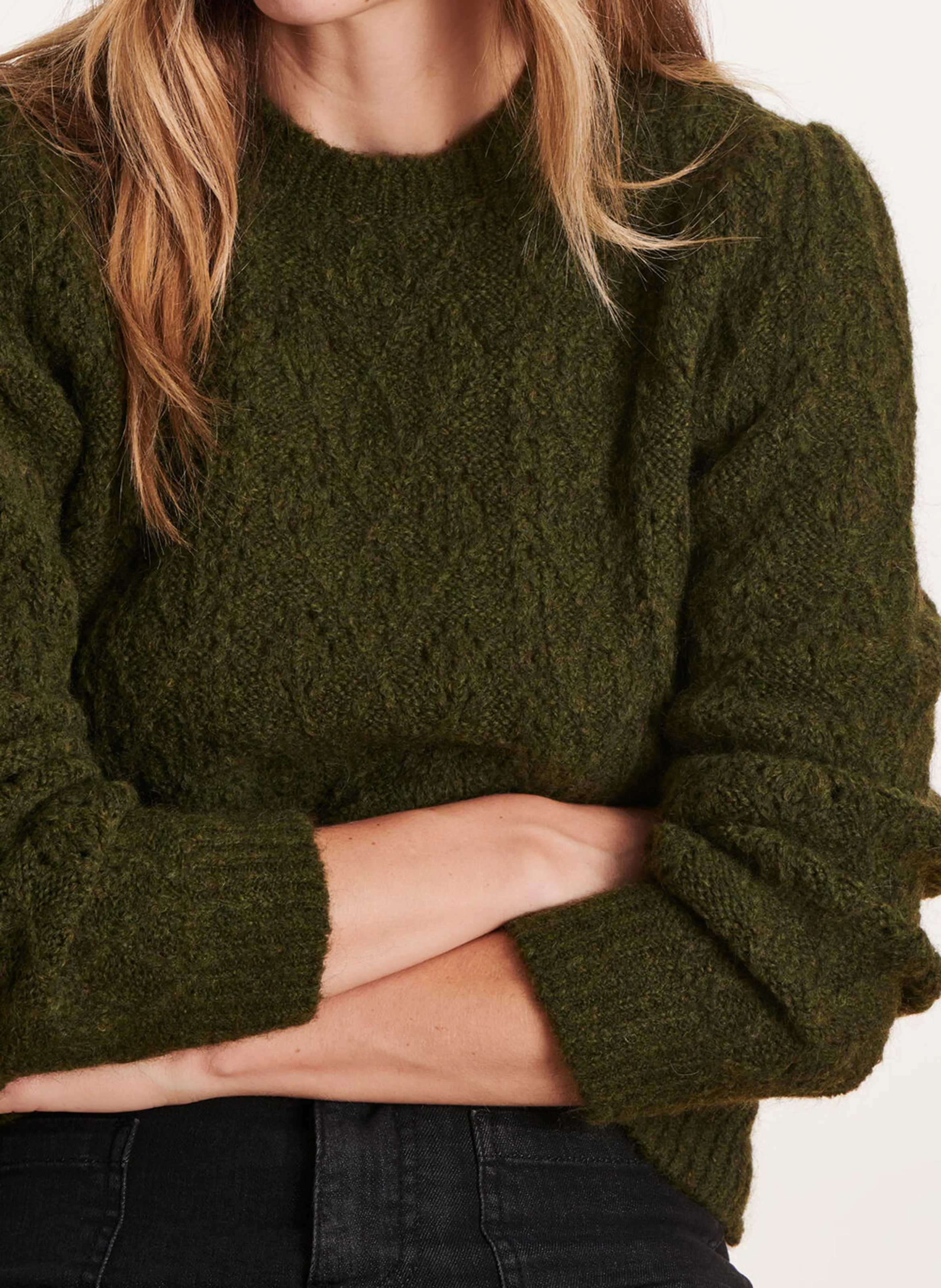Pull col rond| Vert