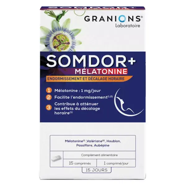 Granions Somdor+ Melatonina 15 comprimidos