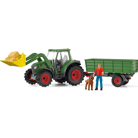 Schleich traktor med trailer 42608